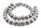 The Bead Chest Natural 20mm Wooden Beads in Grey for Jewelry Making – Round Loose Wood Spacer Beads I Approximately 20 Beads
